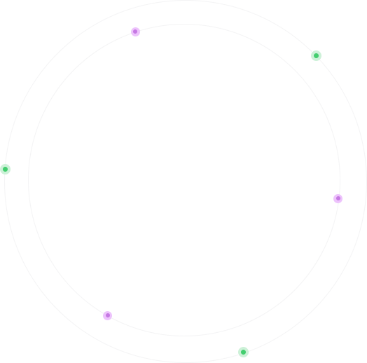 Circular decorative shape for background animation