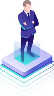 Engineer standing next to digital traffic management display